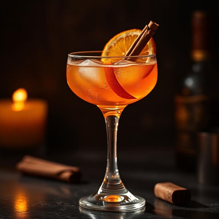 Spiced Amber Fizz
