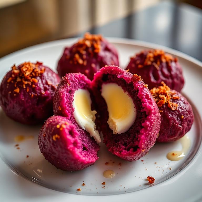 Beetroot Cheese Balls