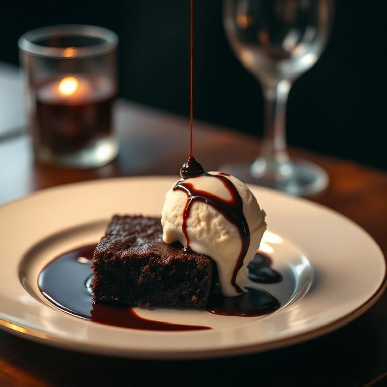 Brownie with Ice Cream