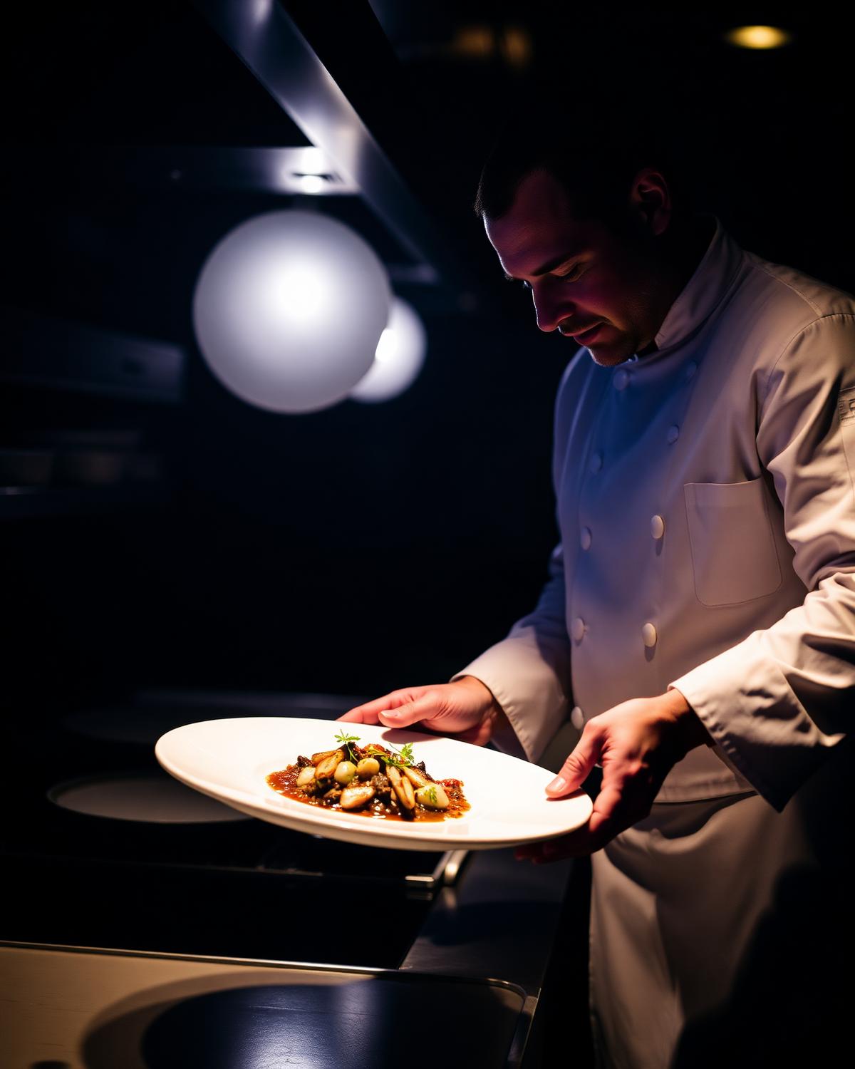 Mironi executive chef plating