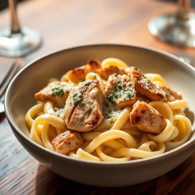Chicken Penne Alfredo