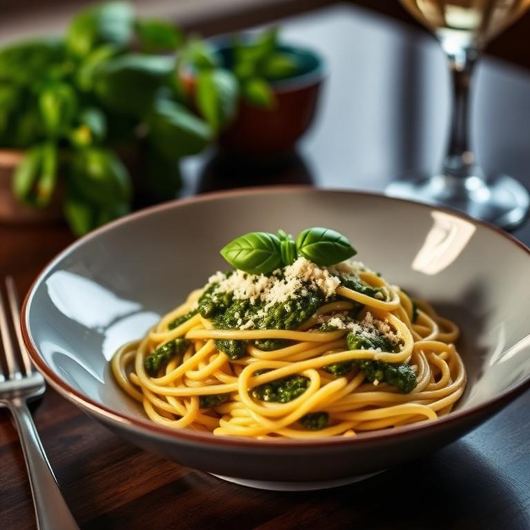 Spaghetti Basil Sauce